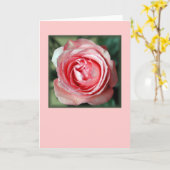 Het "roze nam" toe (Spatie) Kaart (Gele Bloem)