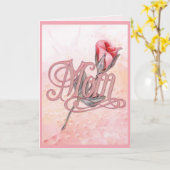 Het roze nam voor Mamma toe Kaart (Gele Bloem)