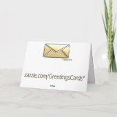 Het roze nam Wenskaart toe Kaart (Achterkant)