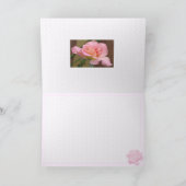 Het roze nam Wenskaart toe Kaart (Binnen)