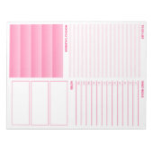 Het roze Notitieblok van de Lijst van de Incredite (Voorkant)