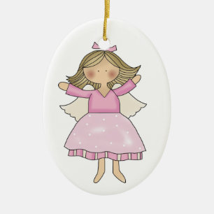 Het roze ornament van de Engel