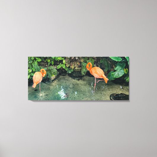 Het roze paar canvas afdruk (Voorkant)