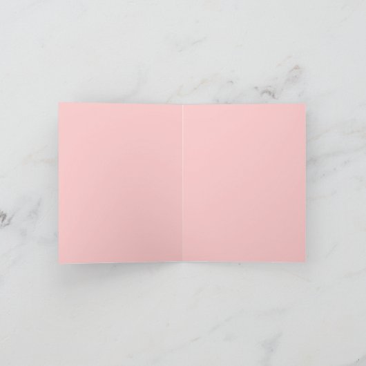 het roze Parijs Eiffel huwelijk van de Bedankkaart (Binnen)