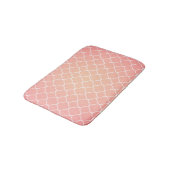 Het Roze Patroon Quatrefoil van het koraal Badmat (Gekanteld)