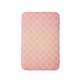 Het Roze Patroon Quatrefoil van het koraal Badmat (Voorkant Verticaal)