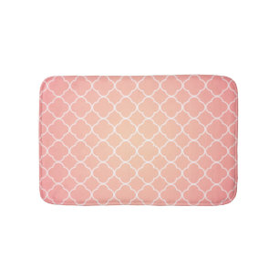 Het Roze Patroon Quatrefoil van het koraal Badmat