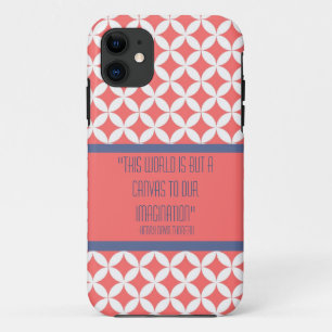 Het roze Patroon van de Retro en het Hoesje van de