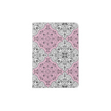 Het roze Patroon van Rococo's bloeit