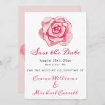 Het roze Roos van de Waterverf - Bieden sparen de 