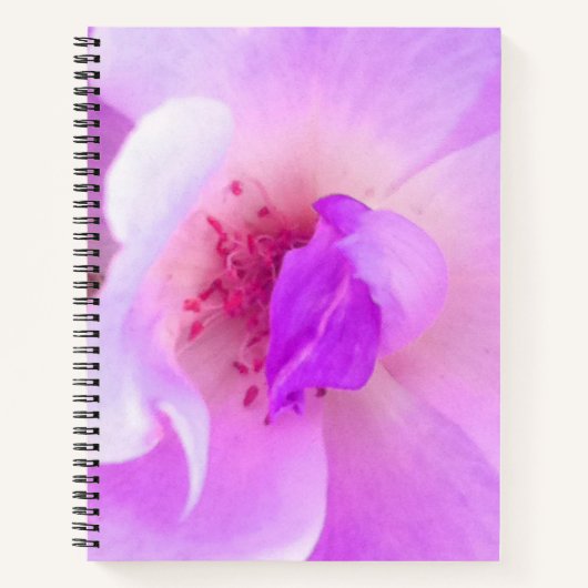 *~* Het Roze Roos van het Lavender Dagboek van de  Notitieboek (Voorkant)
