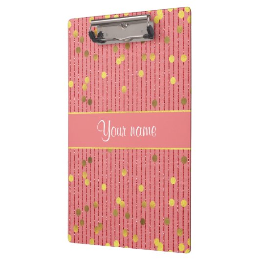 Het roze schittert de Gouden Confettien van Klembord (Links)