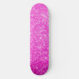 Het roze schittert persoonlijk skateboard