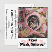 Het roze Show 2011 Kaart (Voorkant / Achterkant)