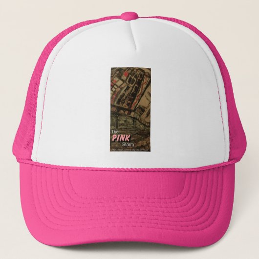 het roze storm trucker pet (Voorkant)
