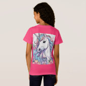 Het roze T-shirt van de eenhoorn (Achterkant volledig)