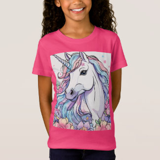 Het roze T-shirt van de eenhoorn