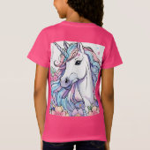 Het roze T-shirt van de eenhoorn (Achterkant)