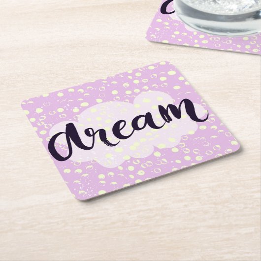 Het Roze van de droom Kartonnen Onderzetters (Schuin)