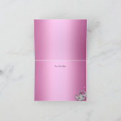 Het Roze van de Maskerade van de kroonluchter Bedankkaart (Binnen)