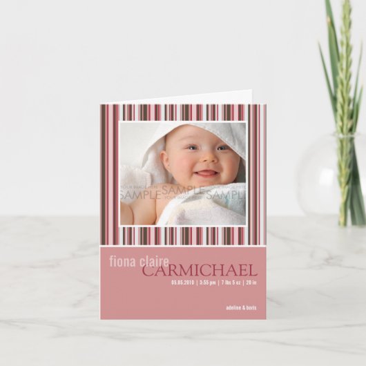 Het Roze van de Strepen van de winter • De Aankondiging (Voorkant)