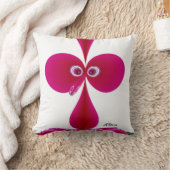 Het Roze van de Vogel van de domoor Kussen (Deken)