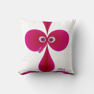 Het Roze van de Vogel van de domoor Kussen