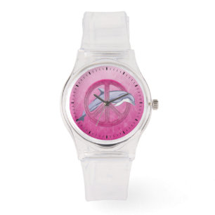 Het Roze van de Vrede van de dolfijn Horloge