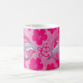 Het Roze van de Vrede van de dolfijn Koffiemok (Center)