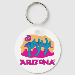 Het Roze van de Woestijn van Arizona Sleutelhanger