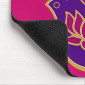 Het Roze van Hamsa Lotus van de henna Muismat (Hoek)