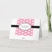 Het Roze van het Patroon van Terrier van het Bedankkaart (Achterkant)