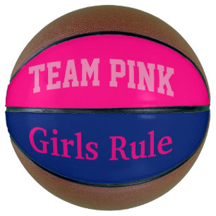 Het roze van het team basketbal