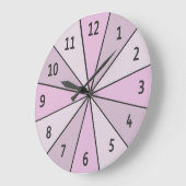 Het Roze van het Wiel van de kleur met Cijfers Grote Klok (Hoek)