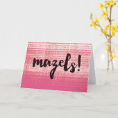 Het Roze van Mazels Kaart (Gele Bloem)