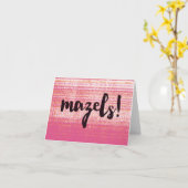 Het Roze van Mazels Kaart (Gele Bloem)