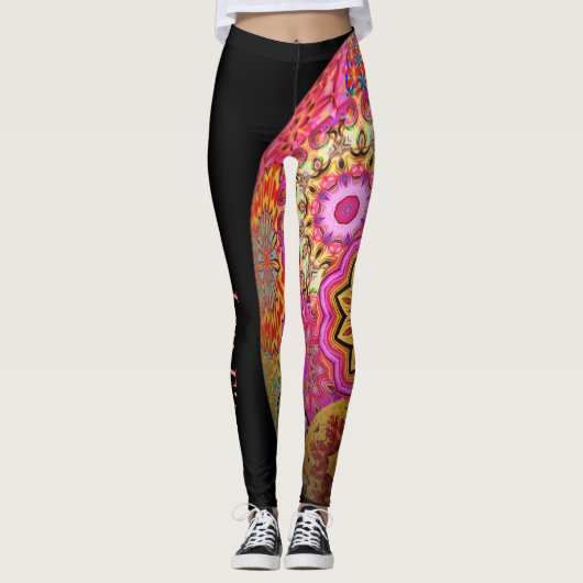 Het roze verblindt leggings (Voorkant)