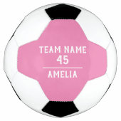 Het Roze Voetbal van de Douane met het Aantal van  (Voorkant)