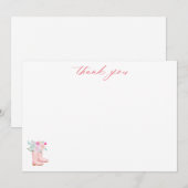 Het Roze Vrijgezellenfeest van de Boeken van de Ri Bedankkaart (Voorkant / Achterkant)