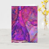 Het roze Wenskaart van de Fee van de Tuin Kaart (Gele Bloem)