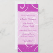 Het roze wervelt de Bruids Kaarten van de (Achterkant)