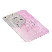 Het roze Zanddollahuwelijk sparen de Datum Magnet Magneet (Rechterzijde)