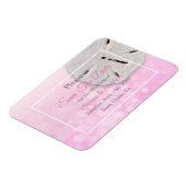 Het roze Zanddollahuwelijk sparen de Datum Magnet Magneet (Linkerzijde)