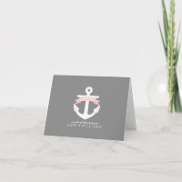 Het roze ZeevaartBaby shower van het Anker dankt u