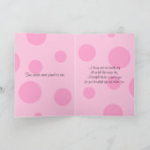 Het roze Zwarte Witte Huwelijk van de Stip dankt u Bedankkaart (Binnen)