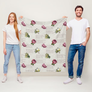 Het Rozen Gedicht Fleece Deken