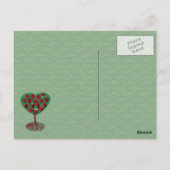 Het Rozen rode Briefkaart schilderen (Achterkant)