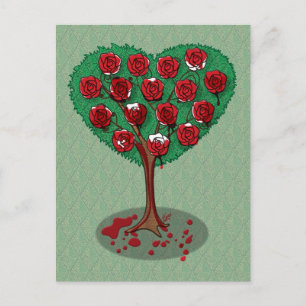 Het Rozen rode Briefkaart schilderen