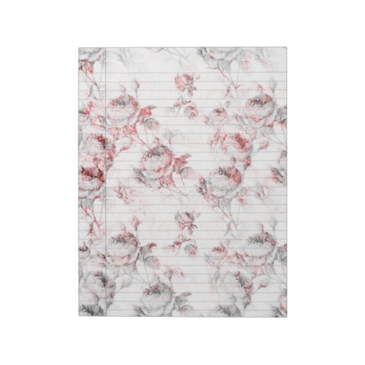 Het Rozen rode juridische Notitieblok (Linkerzijde)