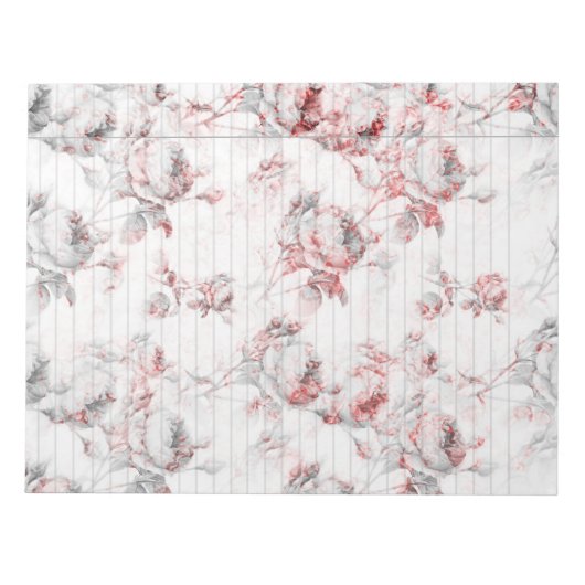 Het Rozen rode juridische Notitieblok (Voorkant)